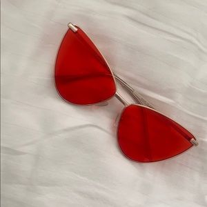 fun red sunglasses